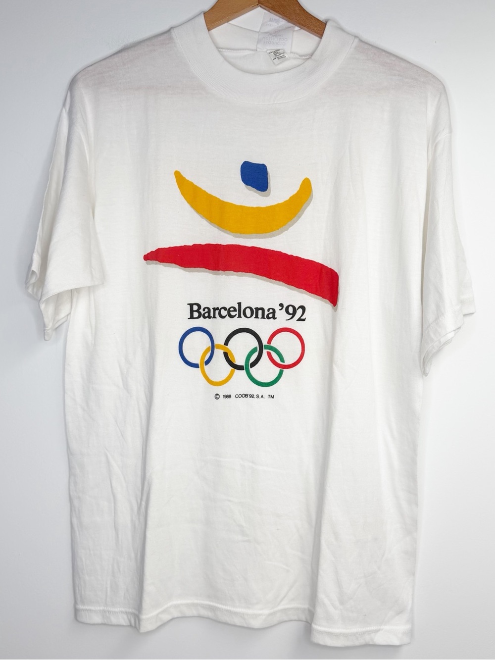 Vintage Barcelona 1992 Olympics T-Shirt Deadstock New With Tag Size XL